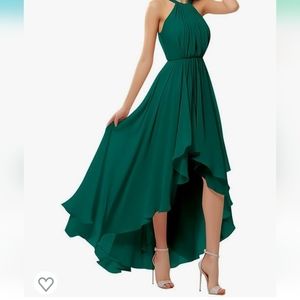 Green formal summer Bridesmaid dress